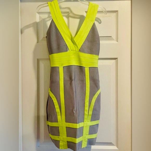 Bebe Bandage Dress - Vintage Bodycon - Picture 3 of 5